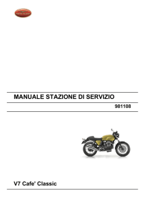 V7 Cafè Classic - Manuale di Servizio