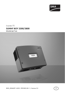 SUNNY BOY 3300/3800 - Istruzioni per l`uso