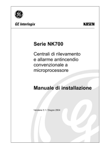 Serie NK700 Manuale di installazione