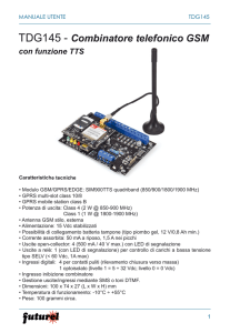 TDG145 - Combinatore telefonico GSM