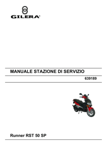 MANUALE STAZIONE DI SERVIZIO Runner RST 50 SP