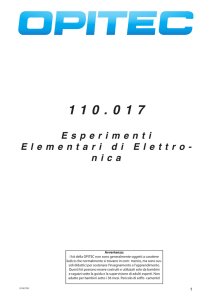 Esperimenti Elementari di Elettro- nica