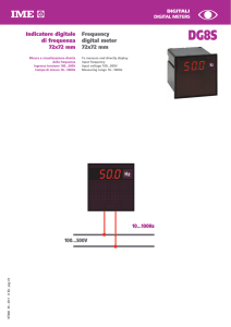 Indicatore digitale di frequenza 72x72 mm Frequency digital meter
