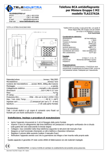 Data-sheet TLA227A2A -Gruppo I M2 - italiano