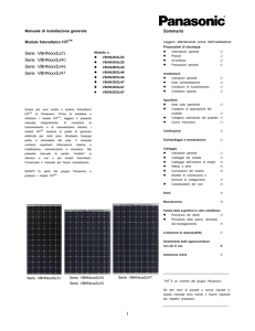 General Installation Manual for SANYO HIT Photovoltaic Modules