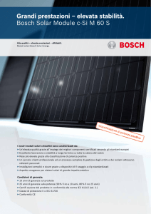 Grandi prestazioni – elevata stabilità. Bosch Solar Module c