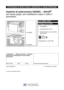 Impianto di sollevamento KESSEL – Minilift per acque grigie, per