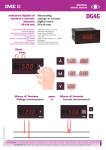 Allarmi Alarms Misura di Tensione Voltage measurement Indicatore