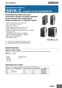 S8VK-C (modelli da 60/120/240/480 W)