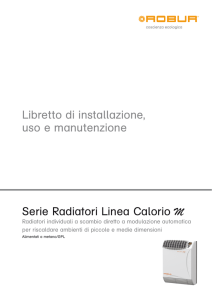 Serie Radiatori Linea Calorio M Libretto di installazione, uso e