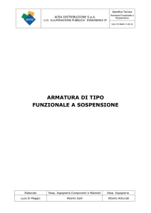 ARMATURA DI TIPO FUNZIONALE A SOSPENSIONE