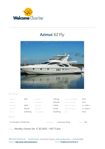 Azimut 62 Fly - welcome charter