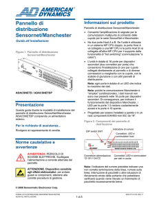 Pannello di distribuzione Sensornet/Manchester