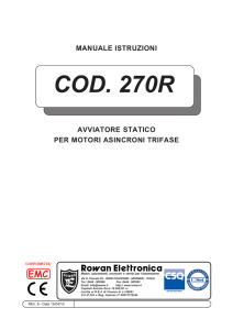 manuale Cod.270R avviatore soft start
