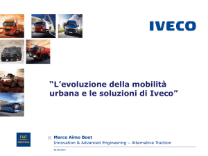 L`evoluzione della mobilità urbana e le soluzioni di Iveco