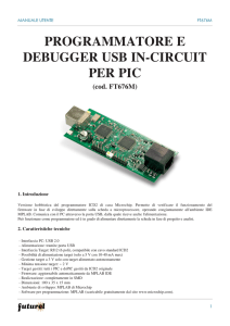 programmatore e debugger usb in-circuit per pic