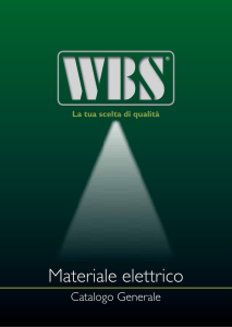 Catalogo generale - WBS Srl Materiale Elettrico