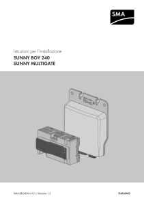 Istruzioni per l`installazione / SUNNY BOY 240 / SUNNY