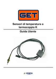 Sensori di temperatura a termocoppia K Guida Utente
