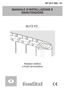 manuale d`installazione e manutenzione blitz fd