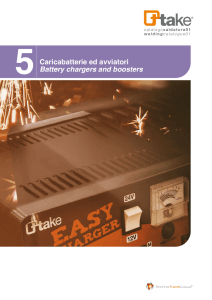 Caricabatterie ed avviatori Battery chargers and boosters