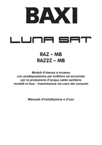 Manuale di installazione ed uso Luna Sat RAZ-MB - RAZ2Z-MB