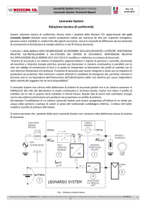 Leonardo System Relazione tecnica di conformità