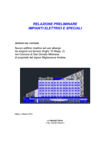 Relazione impianti elettrici - Ottobre 2013