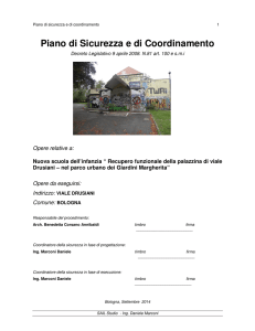 Piano di Sicurezza e di Coordinamento - IONOI