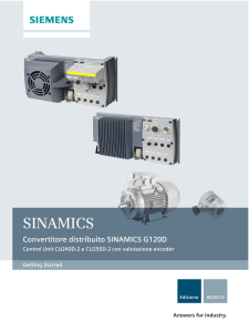 Convertitore SINAMICS G120D con control unit