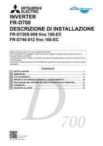 descrizione di installazione fr-d700