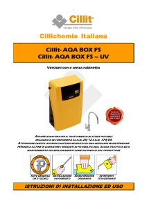 Cillichemie Italiana Cillit- AQA BOX FS Cillit