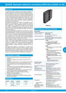 Dispositivo elettronico di protezione ESX10-Sxxx-DC24V-1A-10A