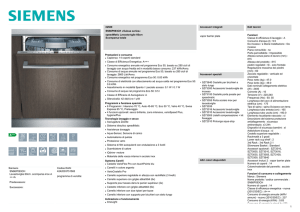 Siemens SN66P093CH Lavastoviglie 60cm. scomparsa inox A +++