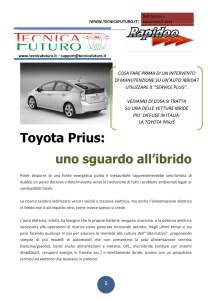 Toyota Prius - Sistema Ibrido