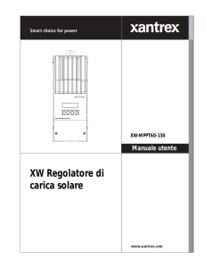 XW Regolatore di carica solare