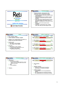 Autunno 2004 Codifica dati, interfacce Dati: analogici, digitali