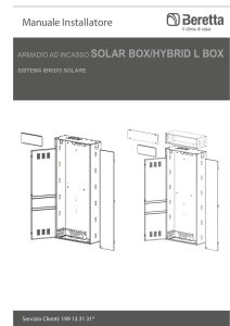 Manuale Installatore ARMADIO AD INCASSO SOLAR BOX