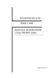 manuale istruzioni inverter serie l300p