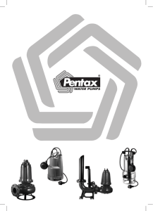 DV/DM/DC/DTR - Pentax Pumps