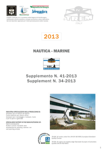 Supplemento N. 41-2013 Supplement N. 34-2013 NAUTICA