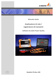 Analizzatore di rete / registratore di transienti