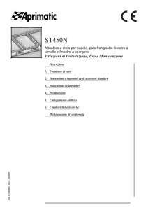 Istruzioni motori a stelo ST450N per apertura serramenti