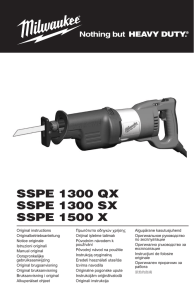 SSPE 1300 QX SSPE 1300 SX SSPE 1500 X