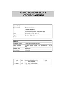 Piano Sicurezza Coordinamento