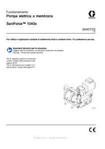 3A4073G, Pompa elettrica a membrana SaniForce™ 1040e