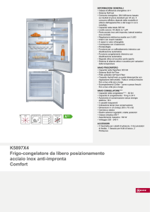 K5897X4 Frigo-congelatore da libero posizionamento acciaio inox
