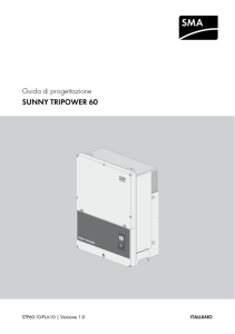 Guida di progettazione - SUNNY TRIPOWER 60