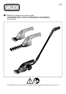 Rifinitore a batteria per siepi e aiuole ISTRUZIONI PER