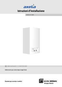 Libretto di istruzioni installazione